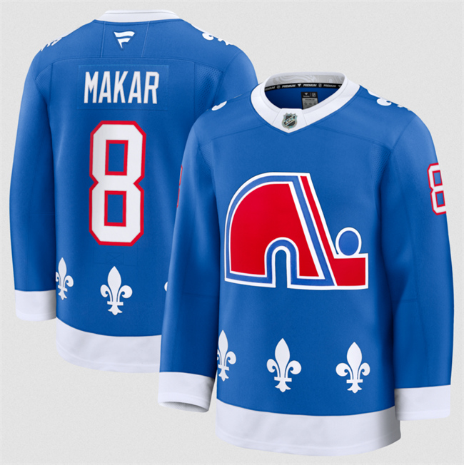 Men's Colorado Avalanche #8 Cale Makar Blue 2025 Alternate Stitched Jersey